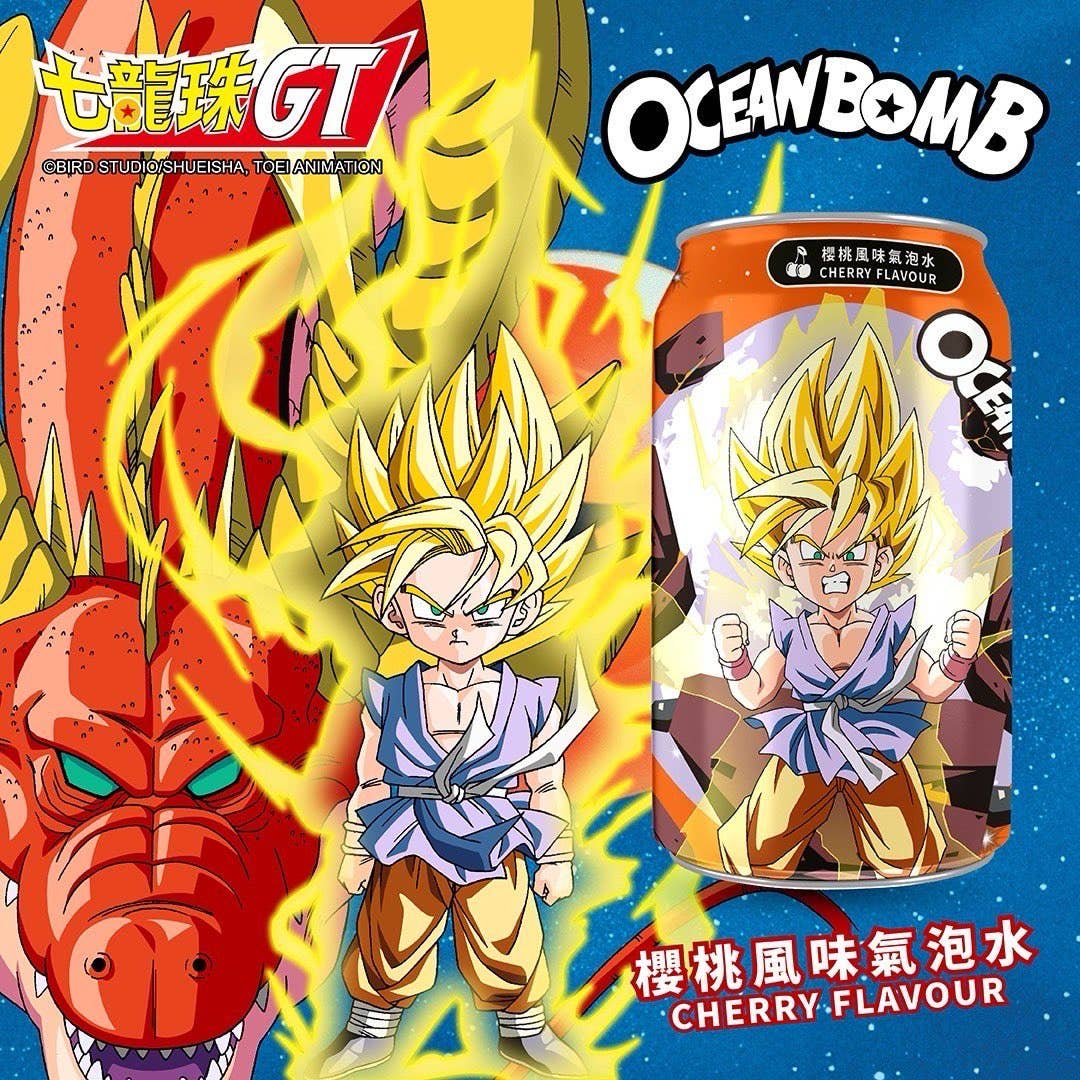 Global Bite Co - Wholesale Soda/Carbonated Drink - Dragon Ball GT Cherry Soda Wanted Poster Edition 330ml (Taiwan)2