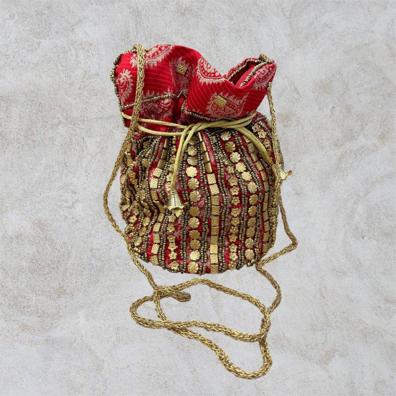 Hecho a mano - Vendita all'ingrosso Accessorio per borsetta - Donna - Borsa a secchiello dorata15