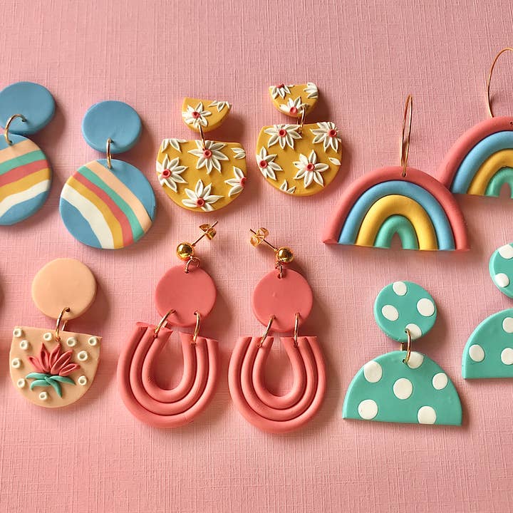 Sun Sprinkles – Großhandel Bastelset – DIY-Polymer-Ton-Ohrring-Set – Bunt4