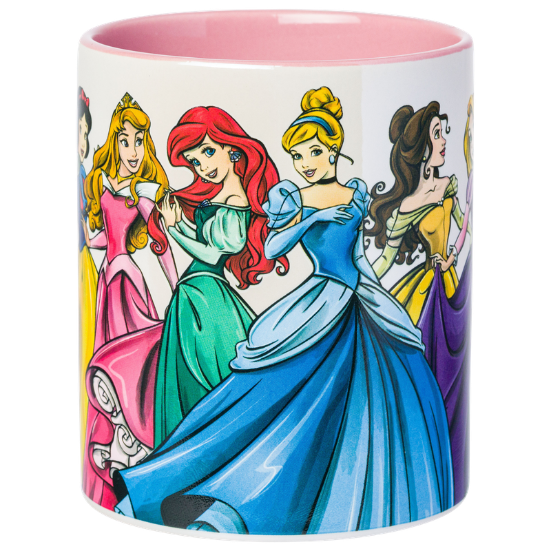 Silver Buffalo - Wholesale Coffee Mug - Disney Princess Group Pearlescent 14oz Ceramic Mug2