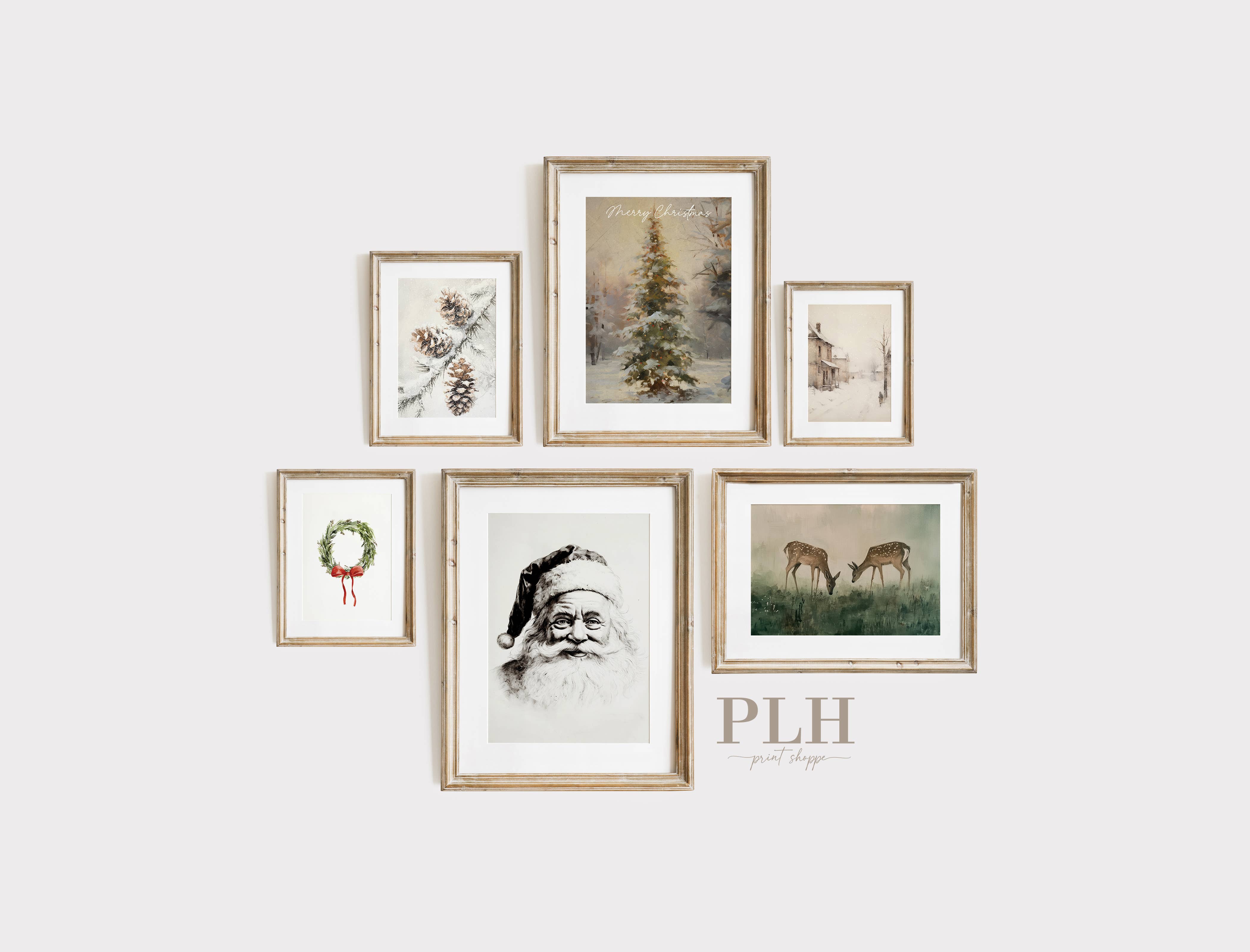 Porter Lane Home – wholesale Art print – Winter Pinecone Art Print5
