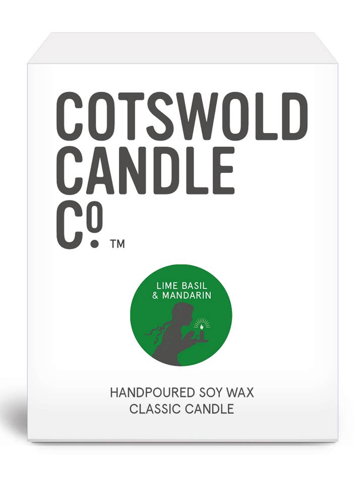 Limoen basilicum & mandarijn voor wholesale door Cotswold Candle Co