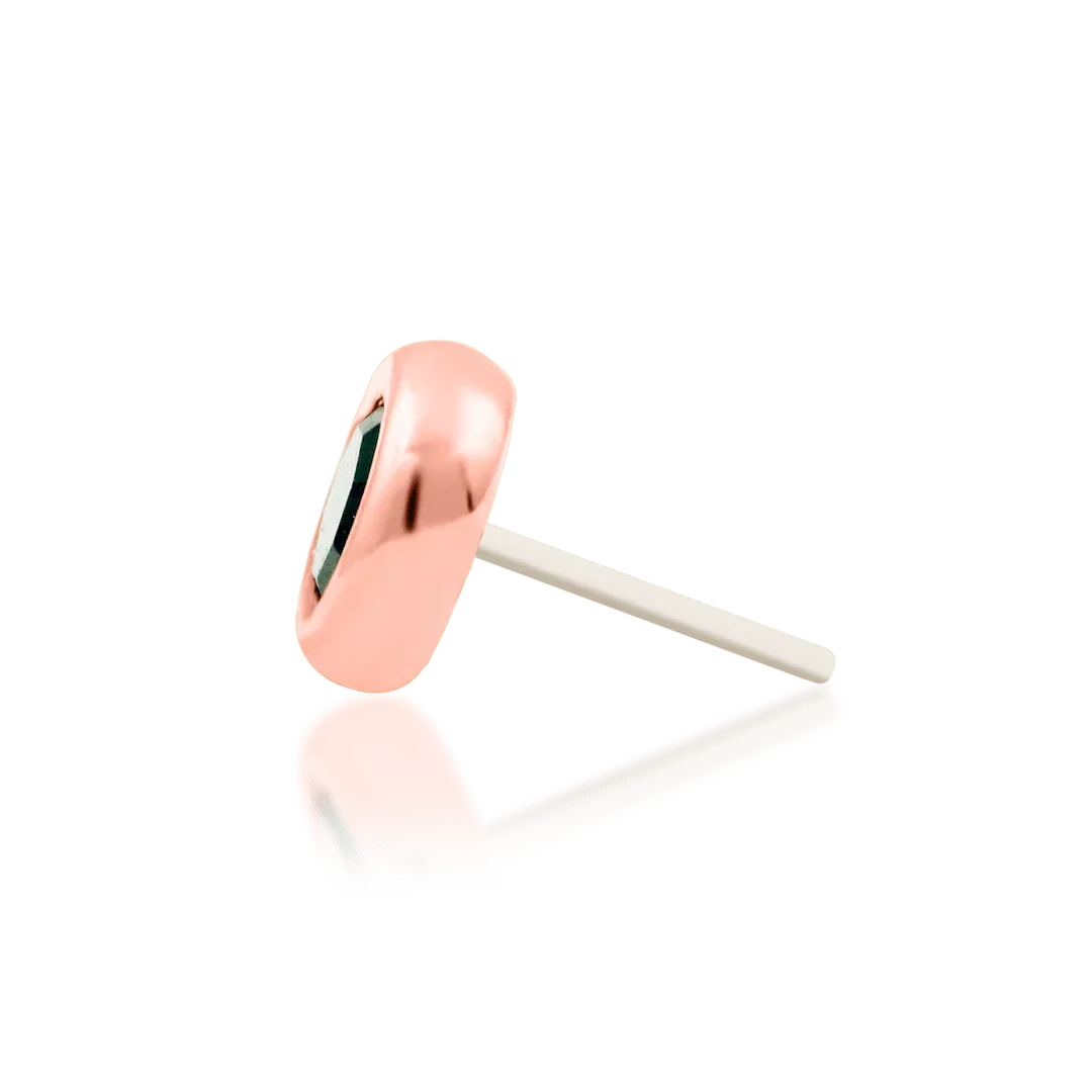 Piercing-zone - Vendita all'ingrosso Orecchini singoli - Alary – Agata Muschiata con Griffe – Terminale Senza Filettatura in Oro 14K6