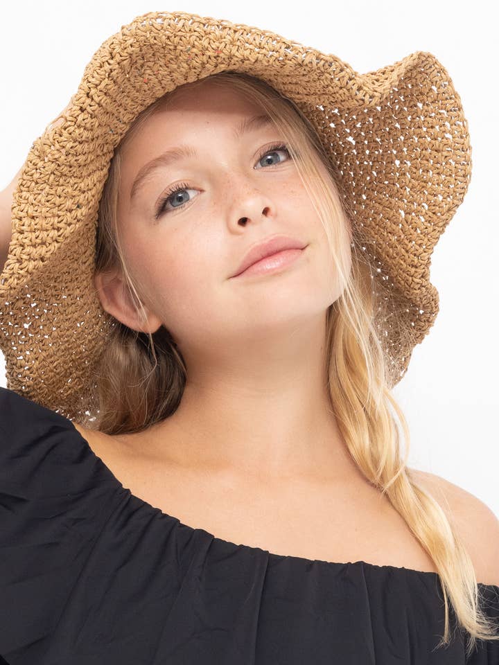 Adjustable Foldable Moldable Kids' Sun Hat for wholesale by Stella Cove