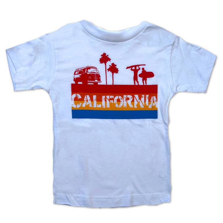 Sol Baby California 4-Color White Stripe Tee for wholesale by Sol Baby
