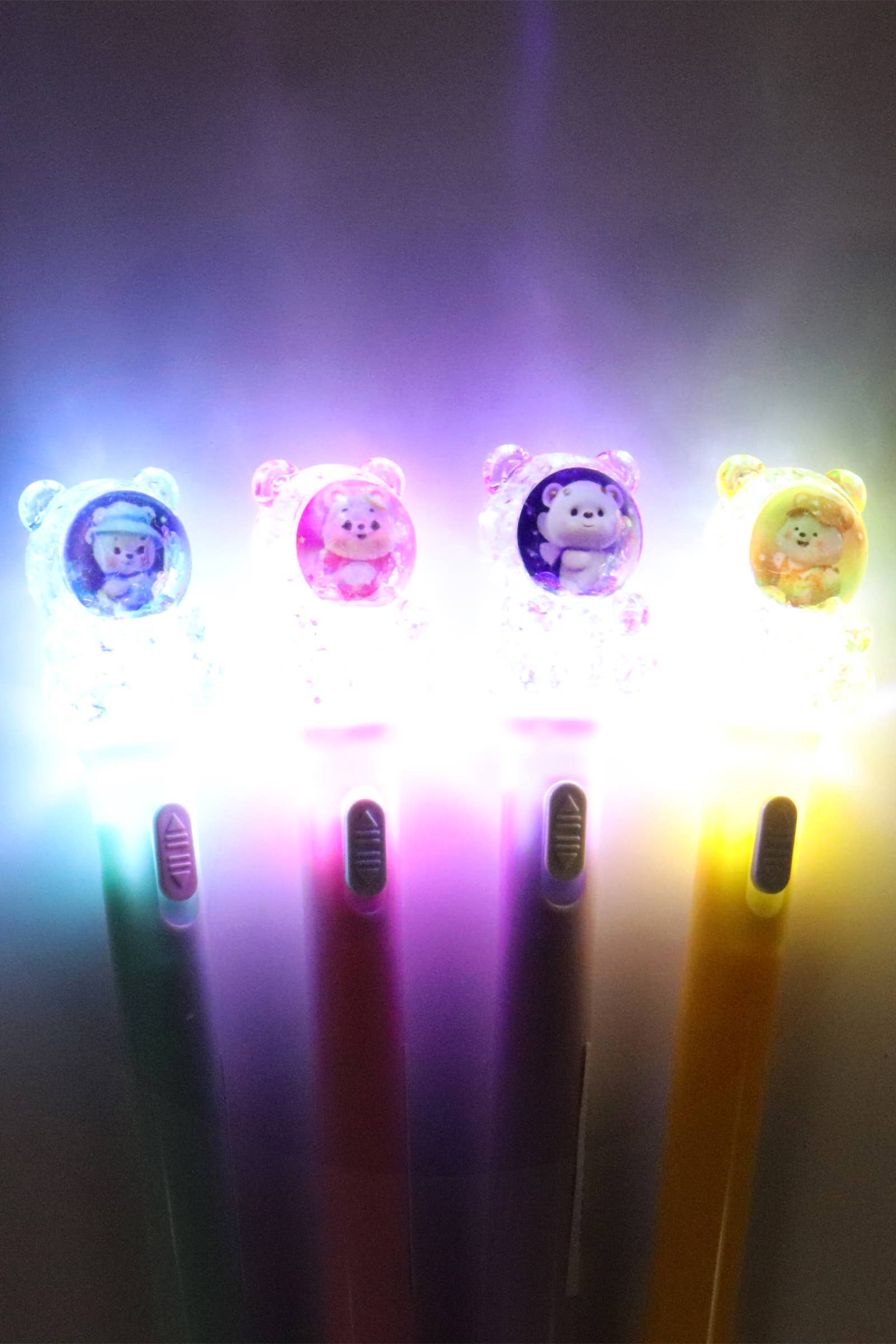 ASSORTED Teddy Bear Astronaut Led Light-up Pen - 36 Pcs for wholesale on Faire4