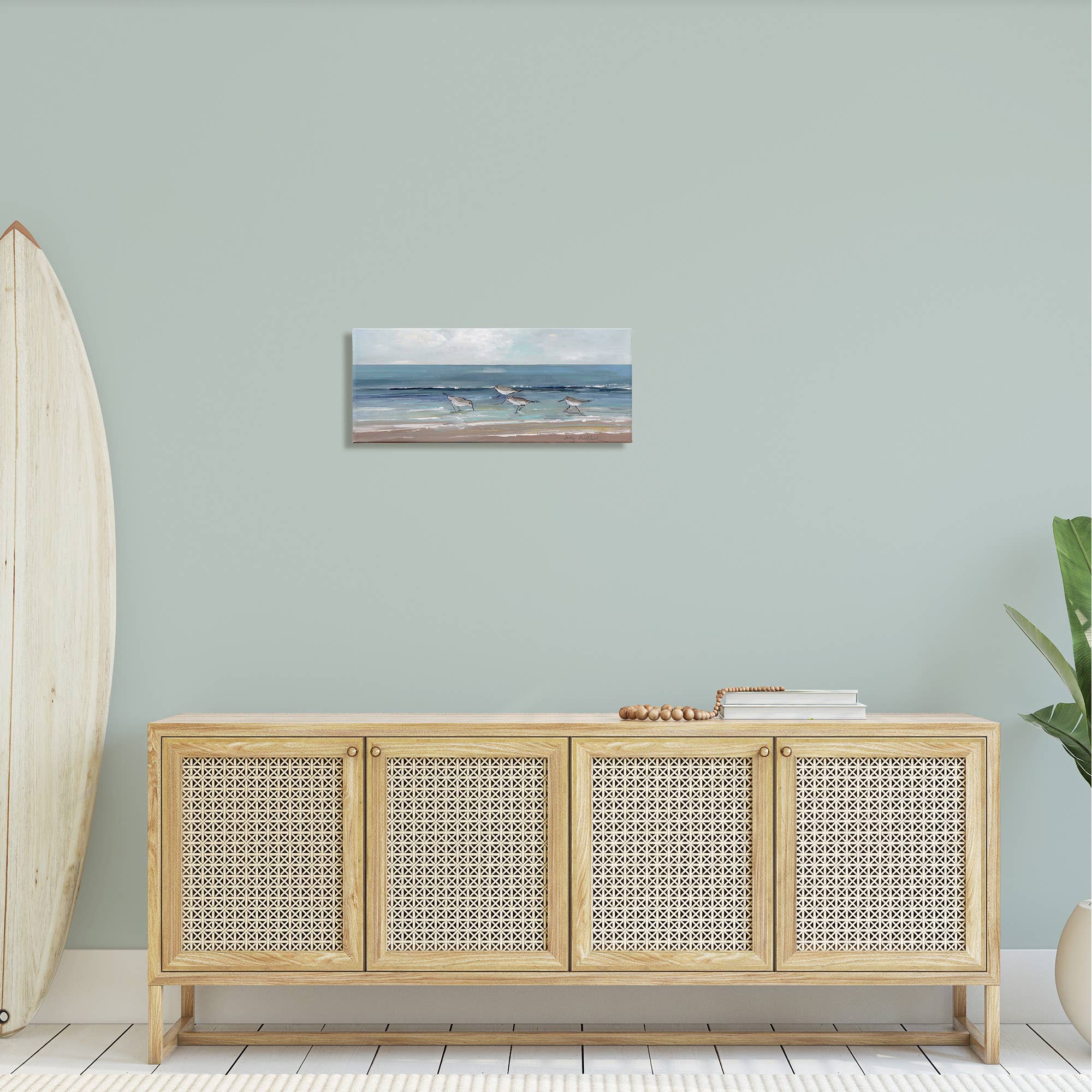 Stupell Industries - Wholesale Art Print - Birds Along Beach Coast Canvas Art1