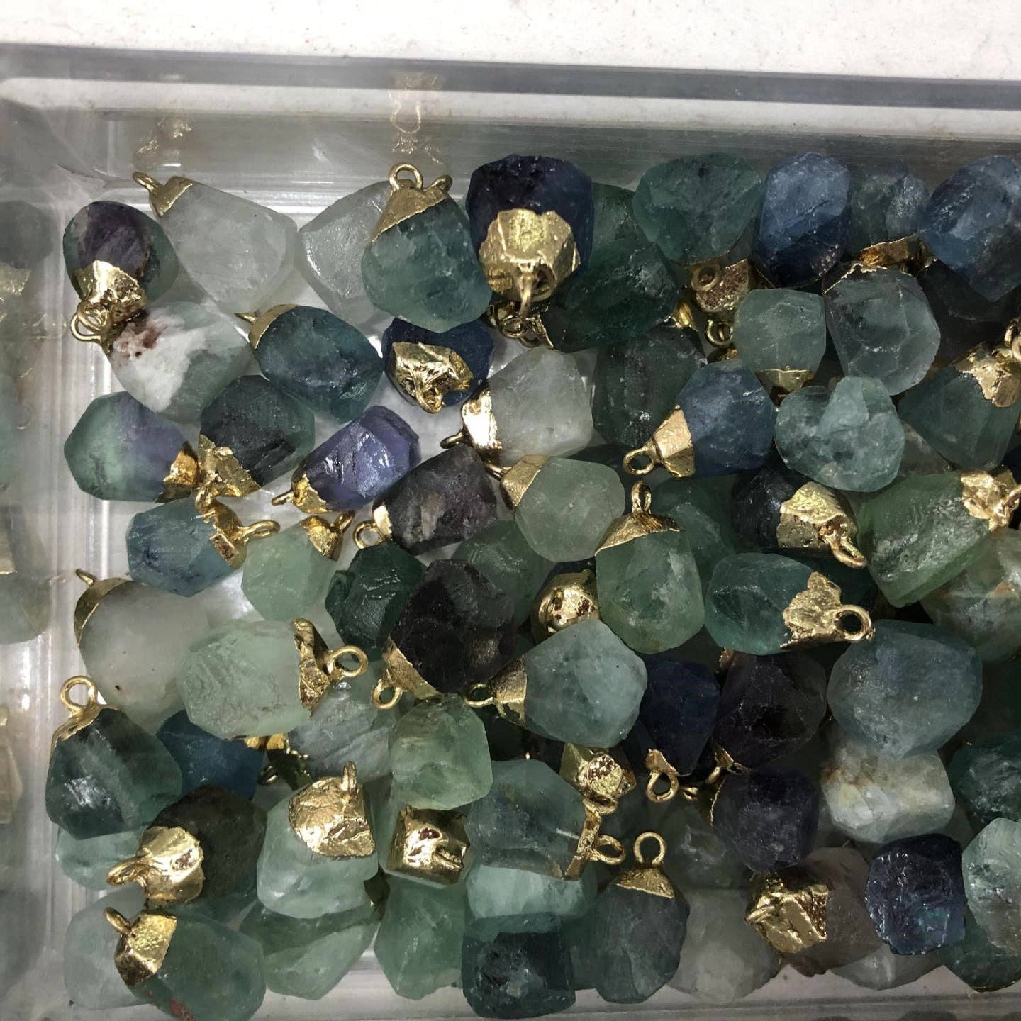 Perimade & Co. LLC - Wholesale Pendant/Charm Necklace - Natural Crystal Raw Stone Healing Necklace in Solid Copper11