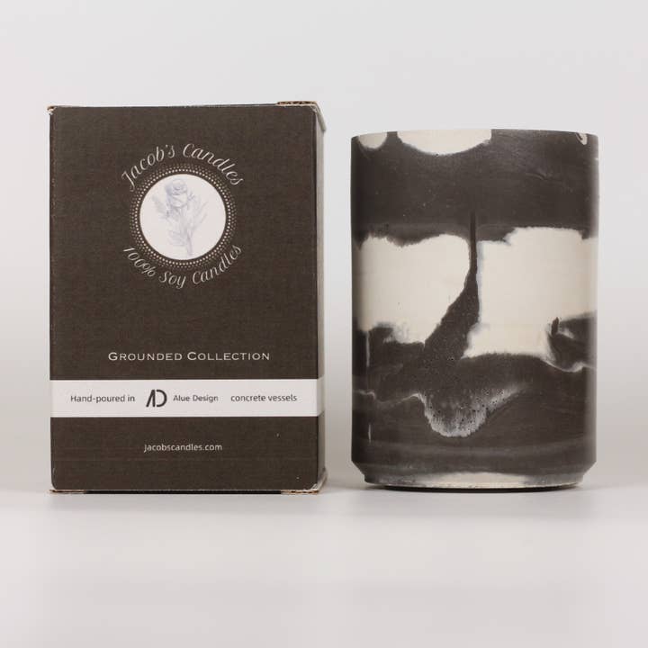 Rainfall | Handpoured Concrete Soy Wax Candle for wholesale by Jacob’s Candles