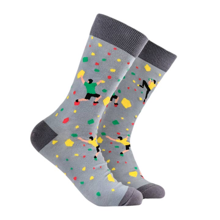 Rock Climbing Bamboo Socks for wholesale by Socktopus