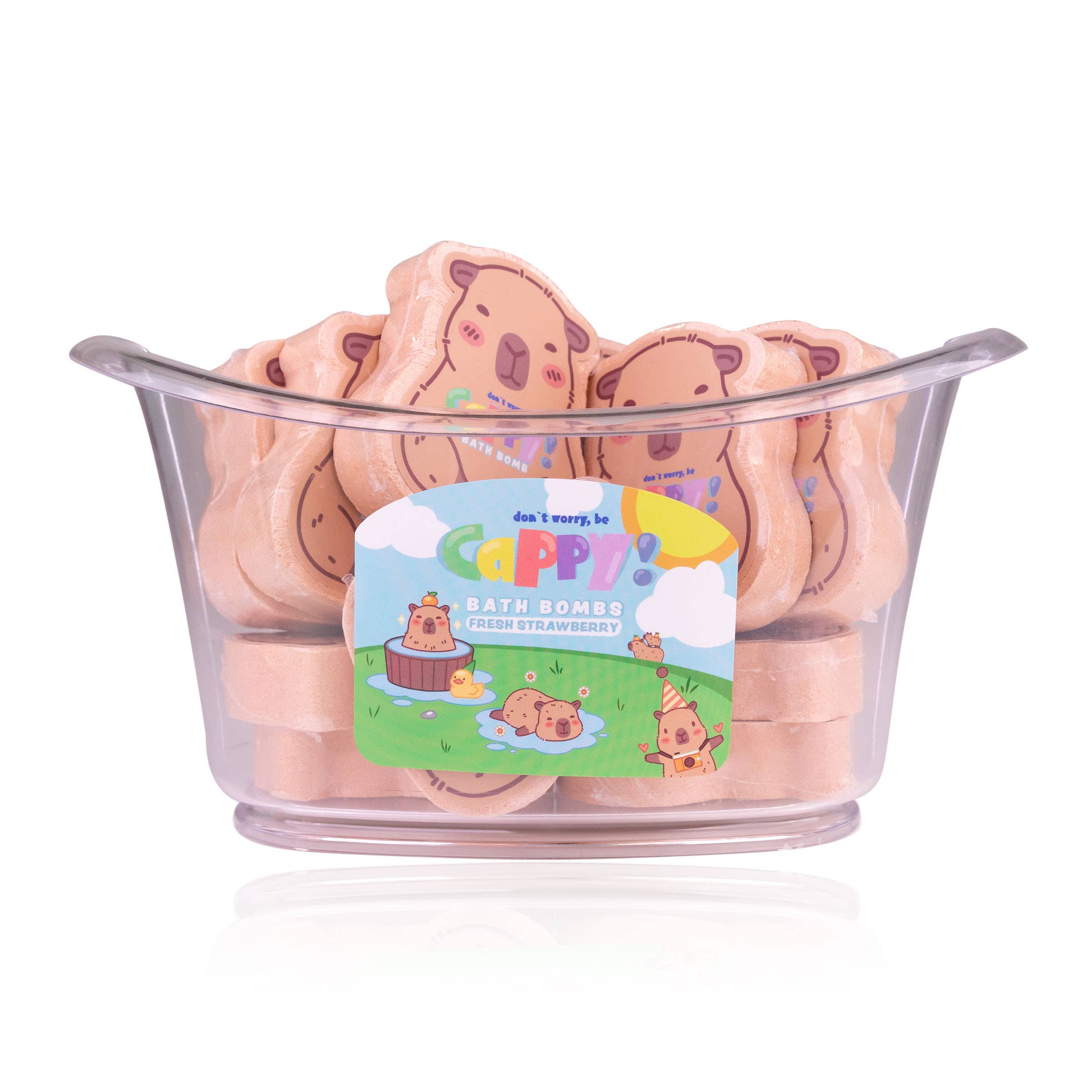 Accentra - Wholesale Bath Bomb/Fizz - Bath bomb CAPYBARA COLLECTION, bath ball in bathtub2