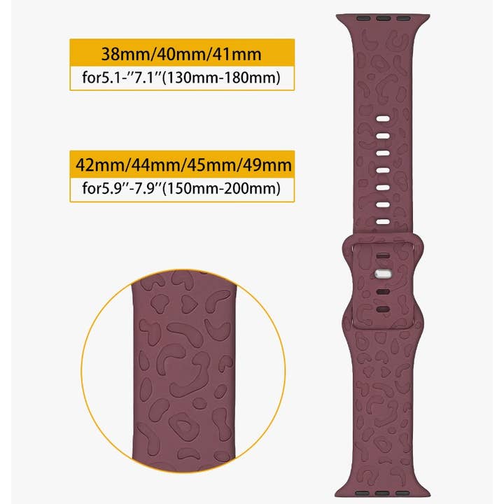 The Lyrical Spirit, LLC - Wholesale Watch Band/Strap - Women's - Colored Leopard Apple Watch Bands1