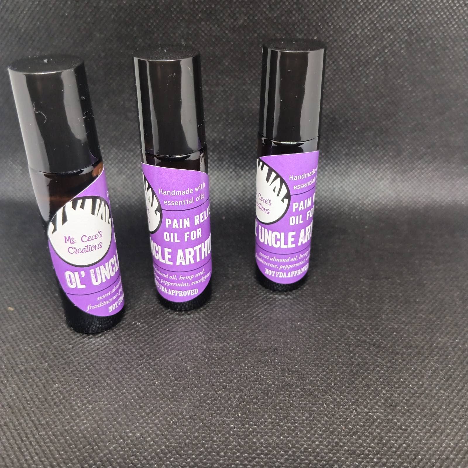 Ms. Cece's Creations - Wholesale Pain Relief Spray/Cream - Ol' Uncle Arthur - Pain Relief Oil2