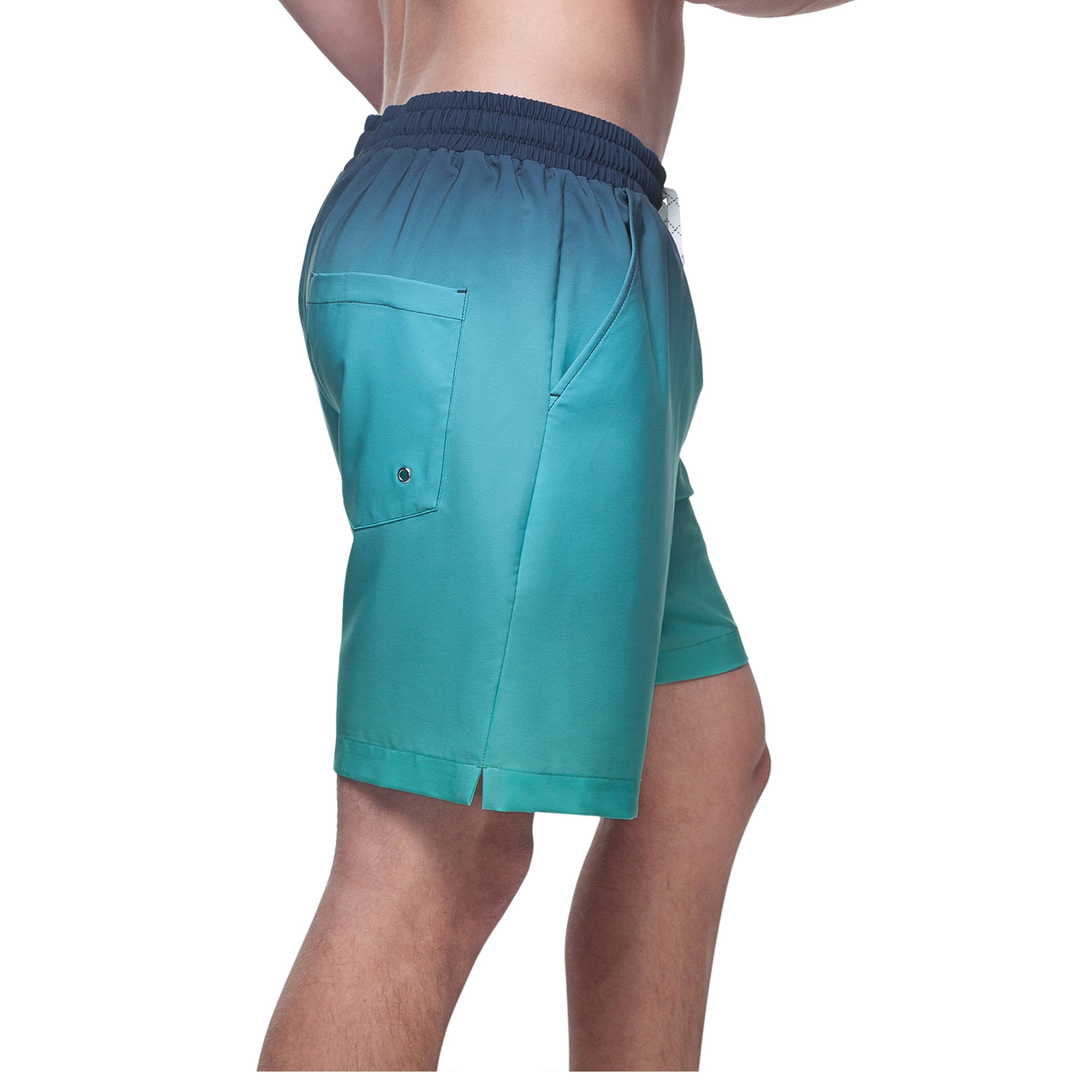 Rokka & Rolla - Wholesale Swim Shorts - Men's - Men's 7'' Stretch Swim Short with Compression Liner Swimwear34