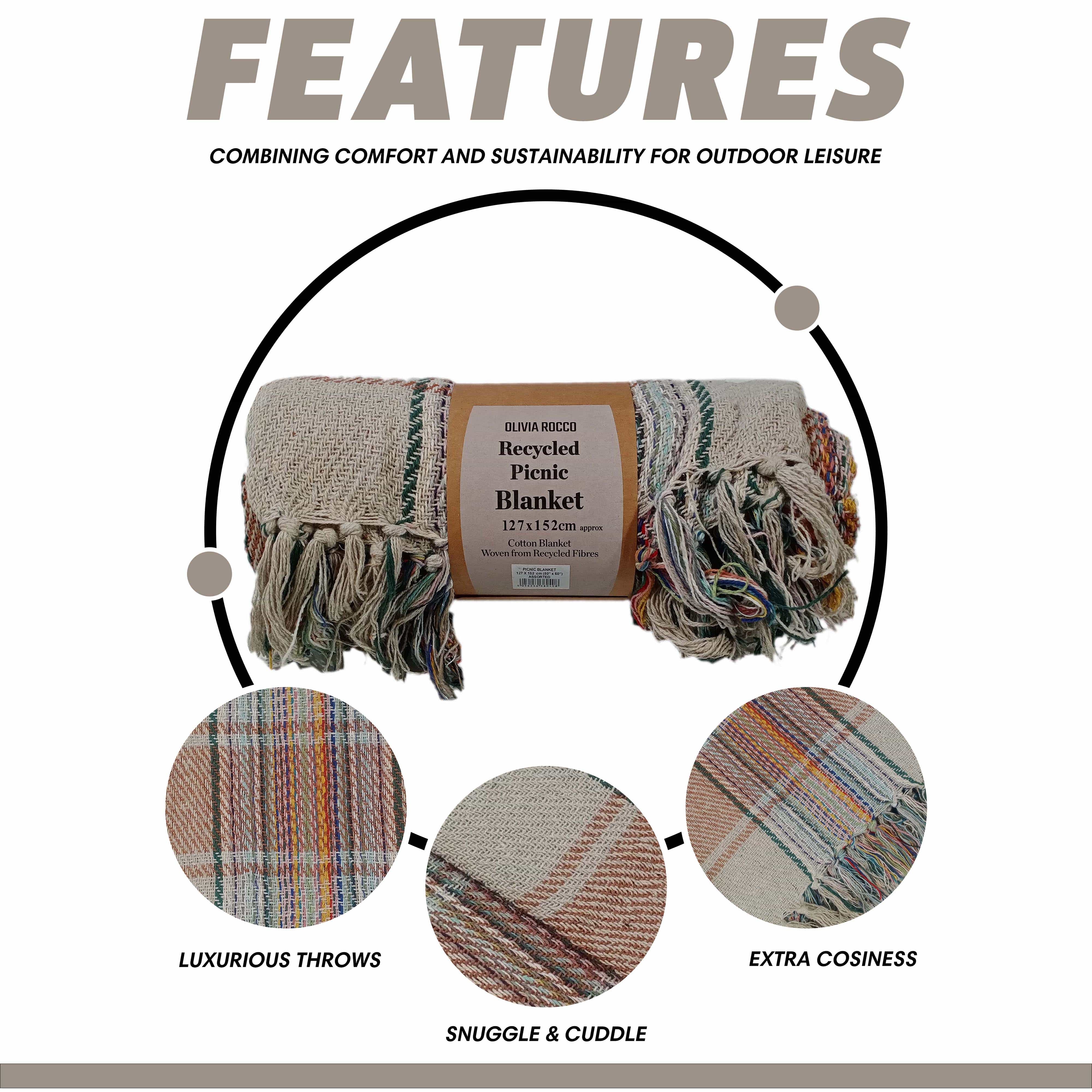 LOOMWORKS LTD – wholesale Picnic blanket – Recycled Picnic Blankets3