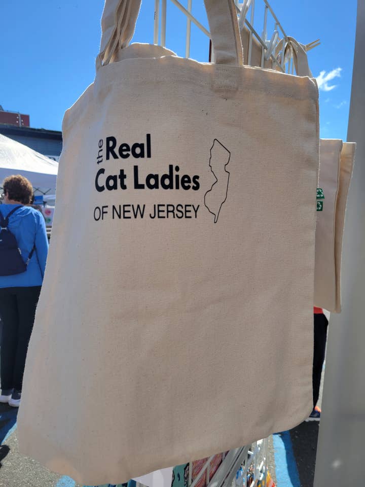 The Real Cat Ladies of New Jersey tote for wholesale by Life of Daisy Co.