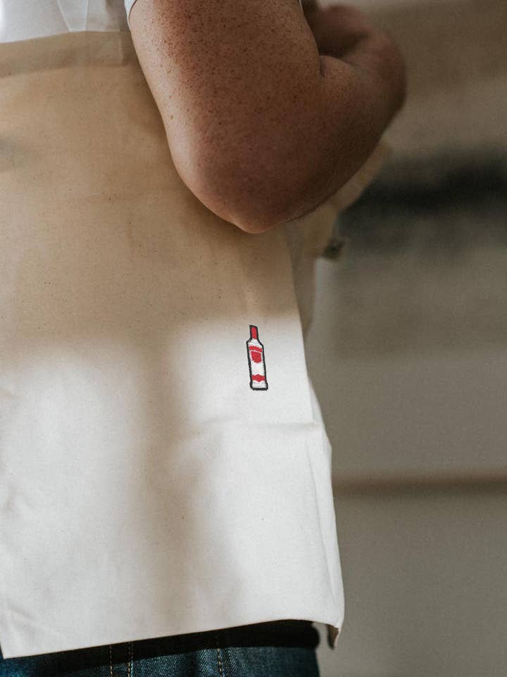 Vodka | Broderet økologisk bomuldspose for engroshandel hos Fashion Drinks