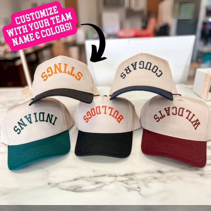 Daydreamer Designs - Wholesale Trucker Hat - Unisex - Custom Team Spirit - Upside Down - Trucker Cap0