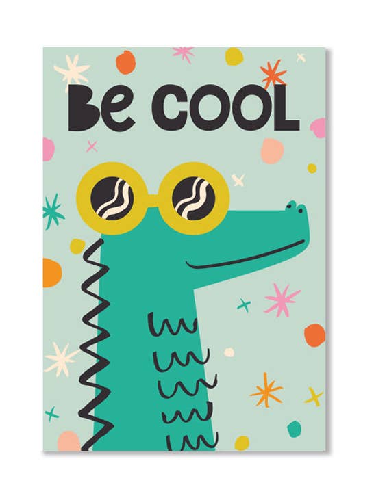 Be Cool Crocodile, décoration murale pour chambre d'enfant, impression pour la vente par Happy Go Lucky