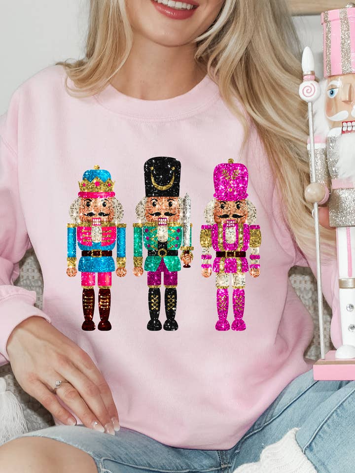 PREPPY NUTCRACKER- FAUX SEQUIN for wholesale by Spirit+Tribe