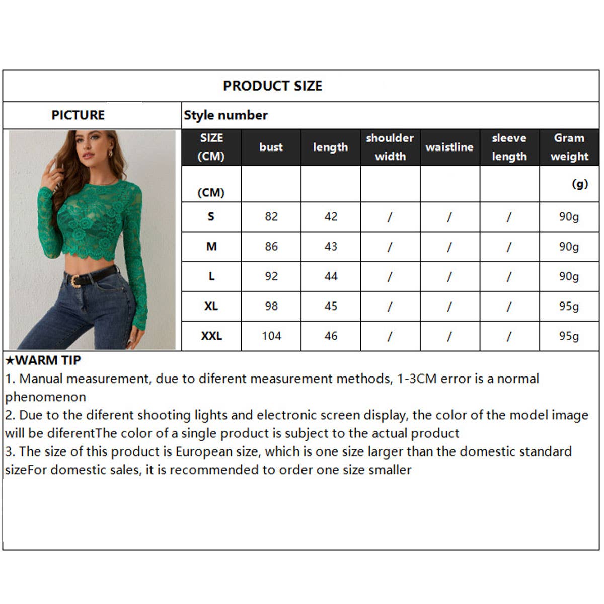 ACCITY - Wholesale Blouse - Women's - LACE FLORAL PRINT CROPPED SLIM FIT T-SHIRT TOP_CWTBLL34314