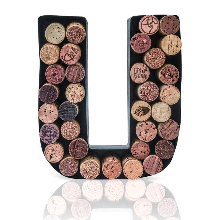MADE EASY KIT - Wholesale Wine cork holder - Made Easy Kit Metal Letter Wine Cork Holder w/Wall Mount Kit91