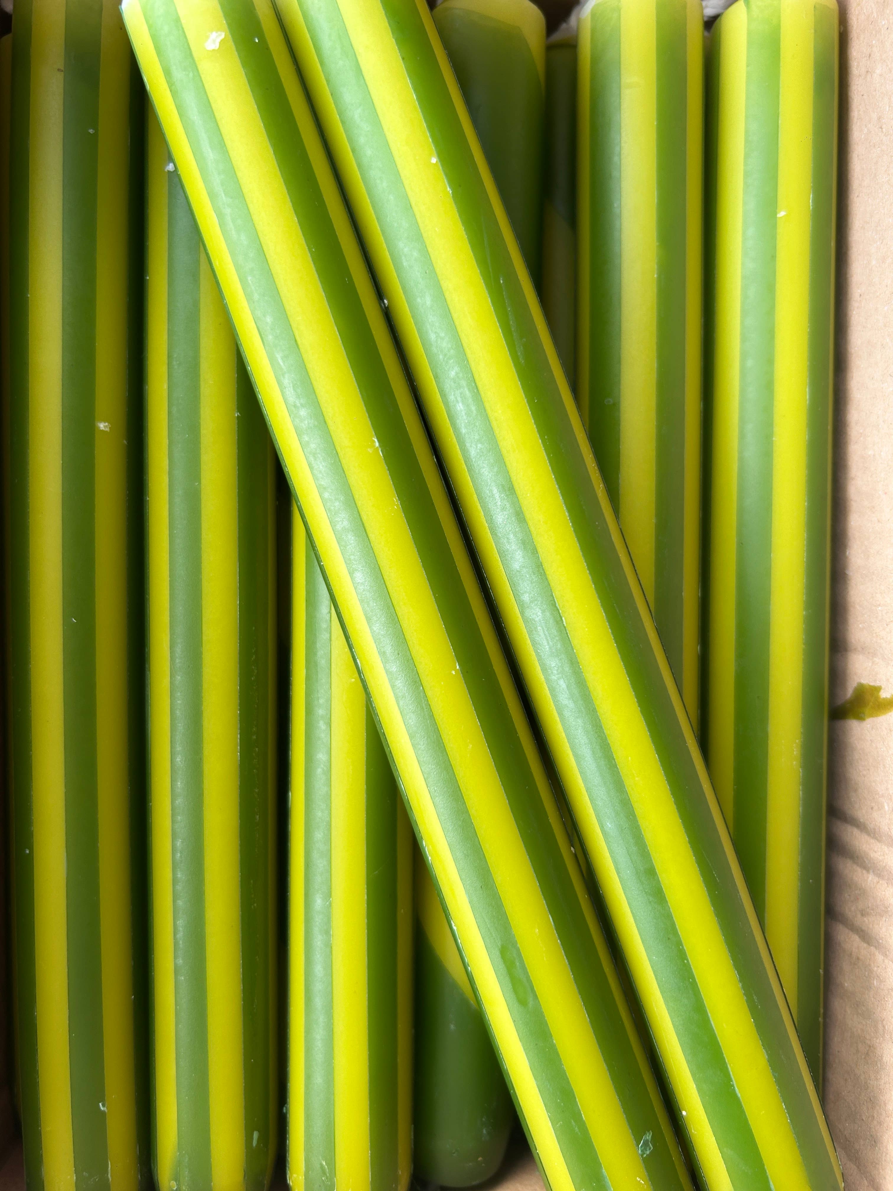 The Colour Emporium - Vente Bougies/bougeoirs coniques - RAYURES D'AUTOMNE INDIVIDUELLE3