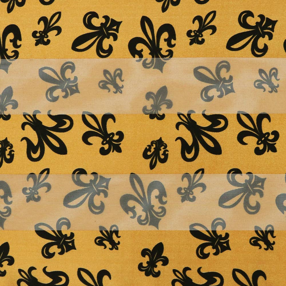 SP Sophia Collection - Wholesale Scarf - Women's - Mardi Gras Fleur De Lis Striped Long Scarf2