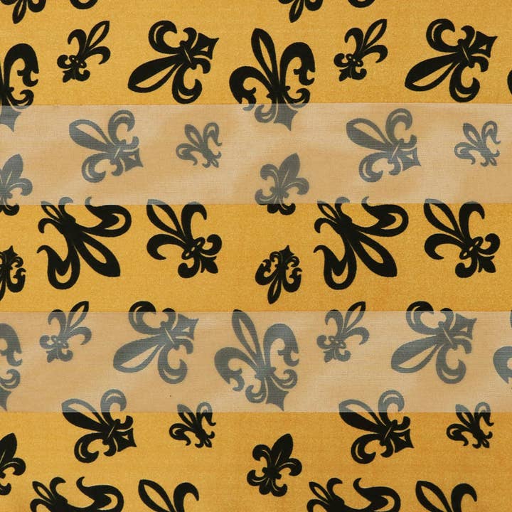 SP Sophia Collection - Wholesale Scarf - Women's - Mardi Gras Fleur De Lis Striped Long Scarf2