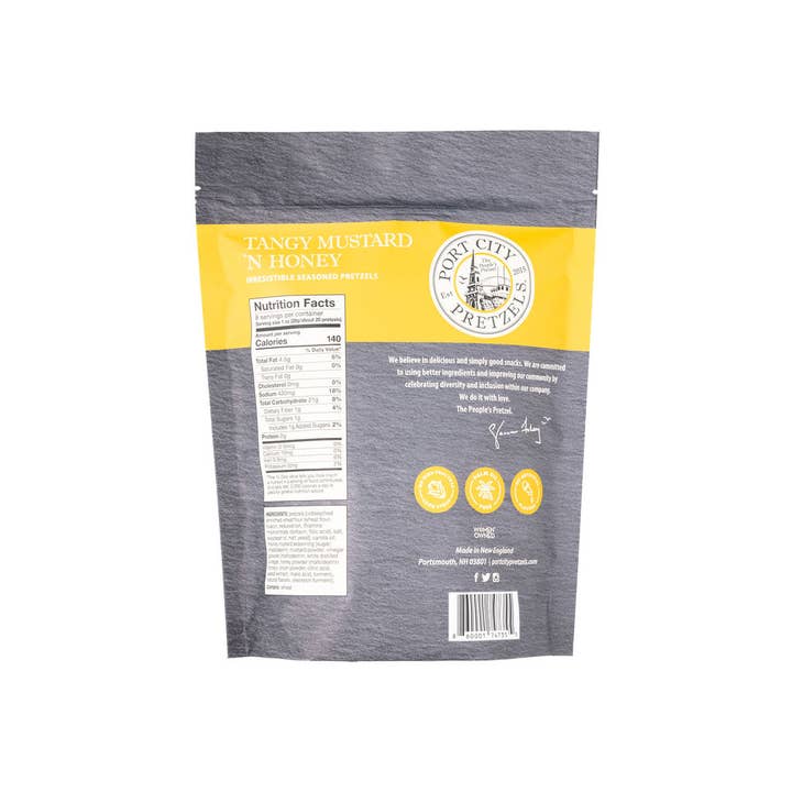 Port City Pretzels - Wholesale Pretzels - Tangy Mustard 'N Honey Pretzels - 8 oz1