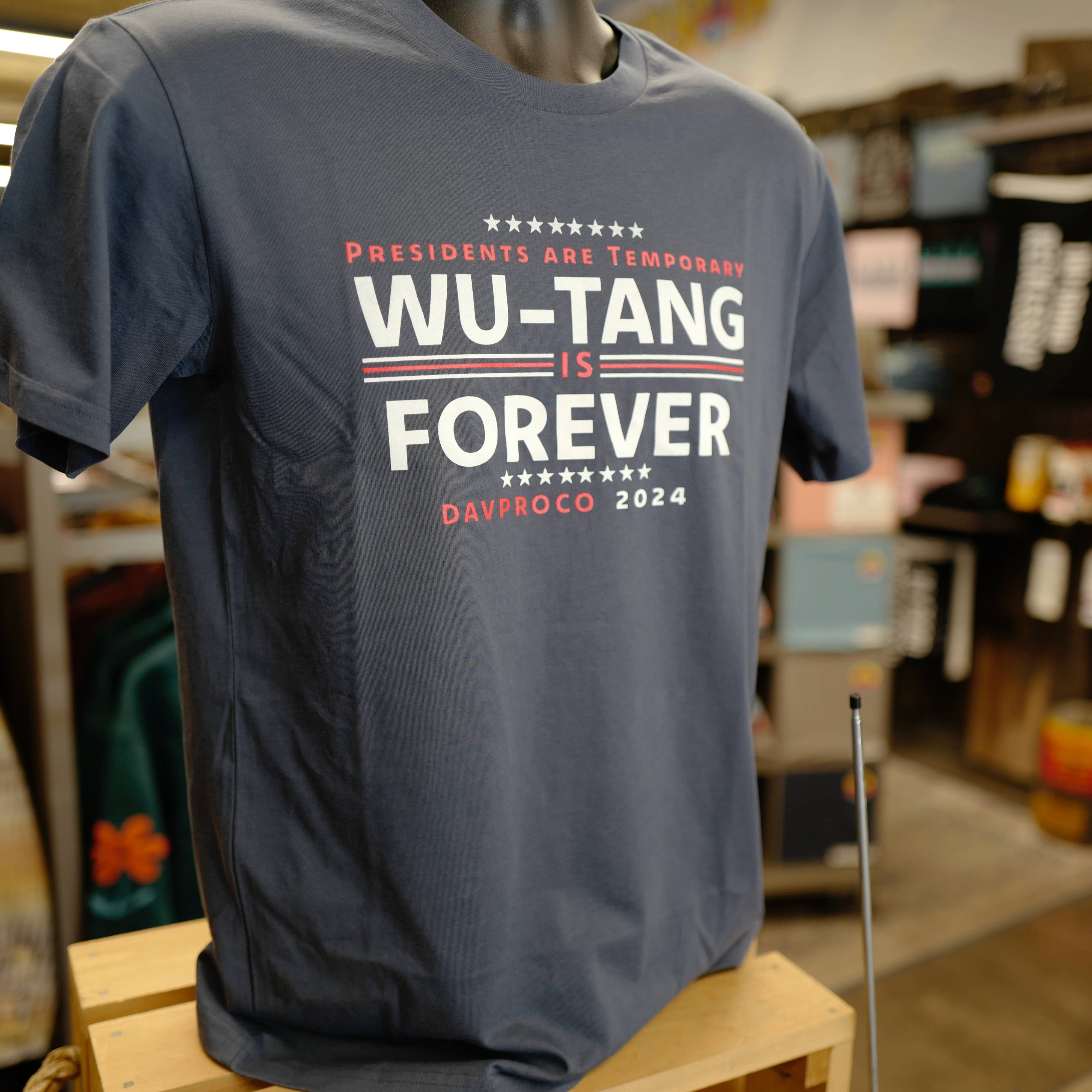 Petrol Blue WU-Tang Forever Shirt for wholesale on Faire1