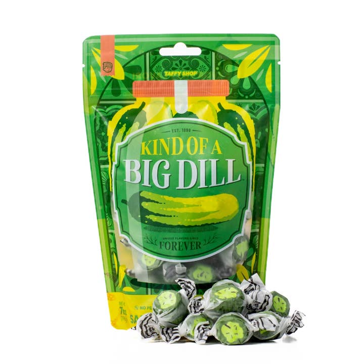 Eine Art großer Dill™ Taffy-Beutel für den Großhandel von Taffy Shop