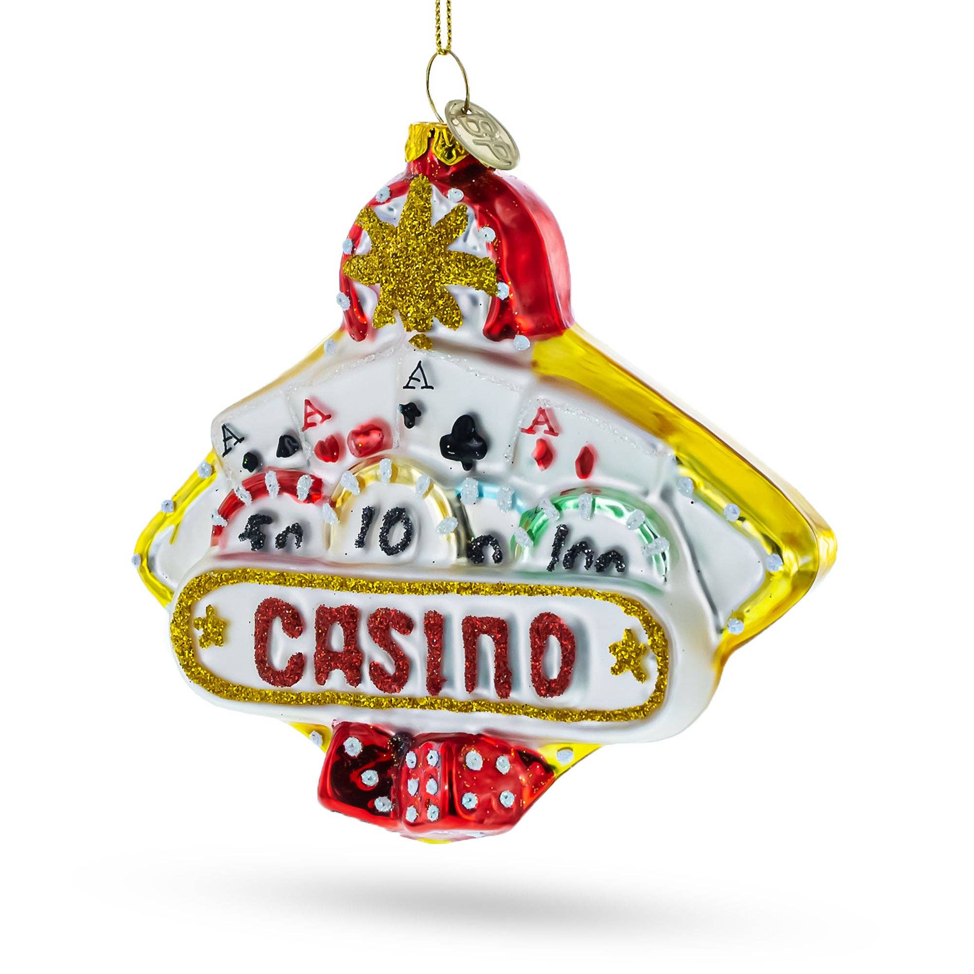 BestPysanky - Wholesale Ornament - Casino Sign Glass Ornament0