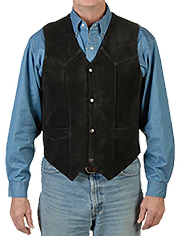 252 - Herrevest i ruskindslæder for engroshandel hos Liberty Wear Apparel