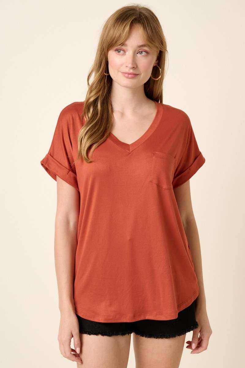 mittoshop – Engroshandel Strikket top - Dame – T9153 - DTY V-HALS MED 1 LOMMEDETALJE DOLMAN STRIKKET TOP52