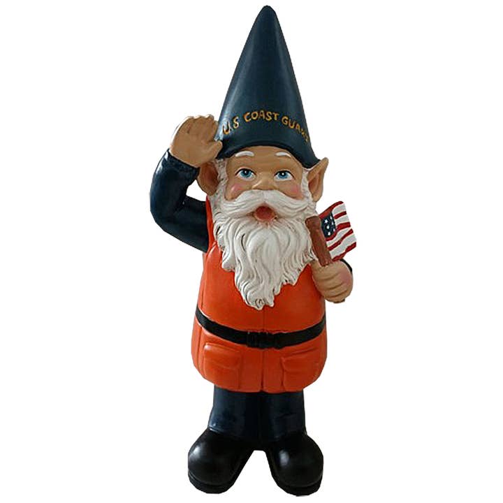 12" Resin Coast Guard Gnome for wholesale by Santa’s Workshop Inc.
