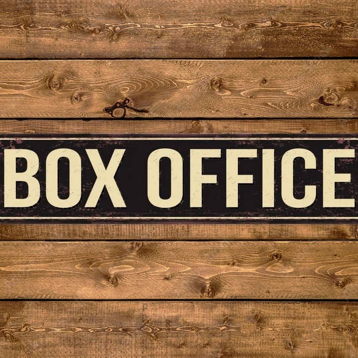 Bilheteira Rua Sign Cinema Cinema Vintage Style por atacado de Game Time Prints