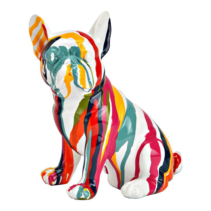 Figura de perro dogo de poliéster, multicolor (A/Al/P) 17x20x12cm para venta al por mayor de Wurm