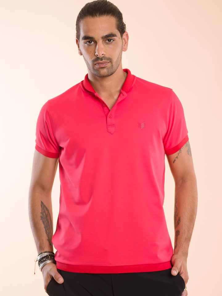 CASTEL RED Polo for engroshandel hos HBT