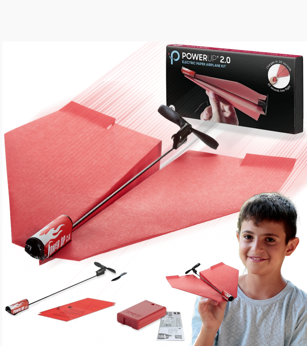 PowerUp Toys - Wholesale Toy Plane - Kids - POWERUP 2.0 Paper Airplane Conversion Kit - Red - Refill1