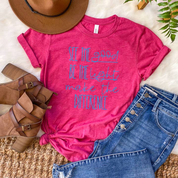 Voyez ce qui est bon, soyez la lumière et faites la différence pour la vente par MidWest Tees