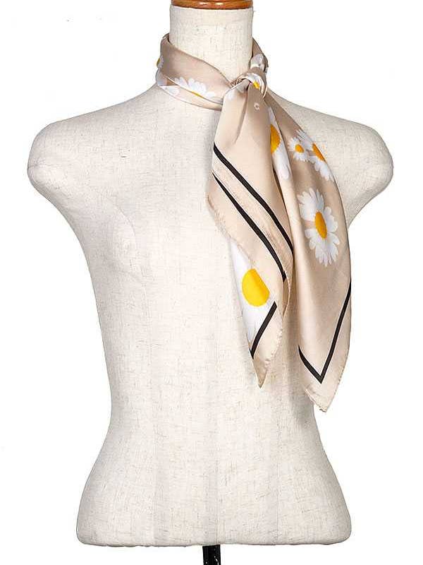 DAISY PRINT SQUARE SCARF 527 for wholesale by anbfashion