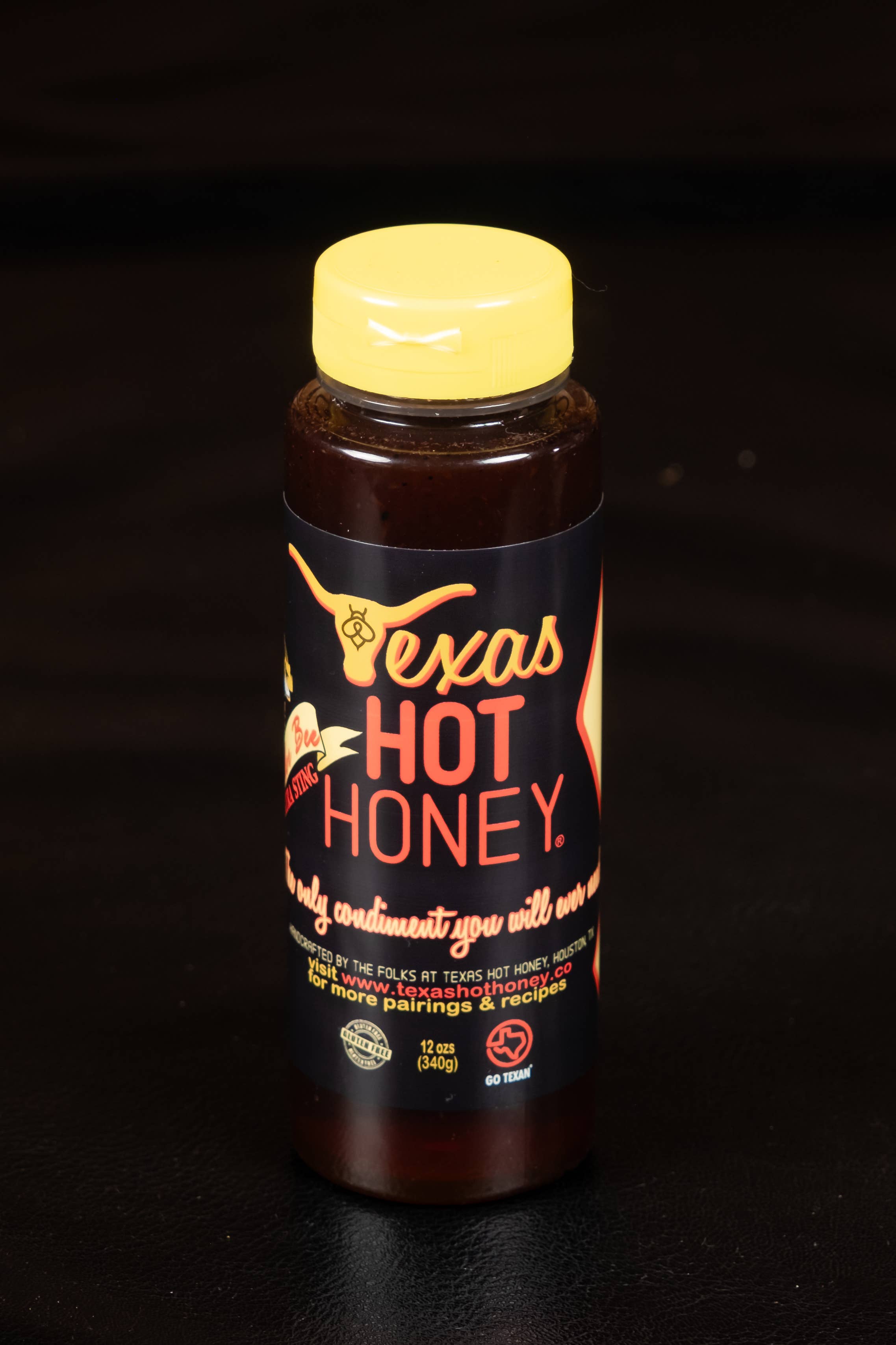 Texas Hot Honey - Vente Sauces piquantes - Miel épicé du Texas, KILLER BEE, EXTRA FORT ! Bouteille de 12 oz (Caisse de 9)8