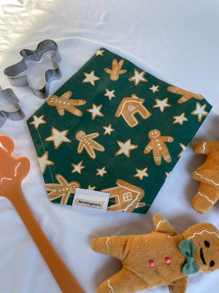 Baking Seasons Bright Bandana - Christmas Tie-on Dog Bandana for wholesale by Nermington's