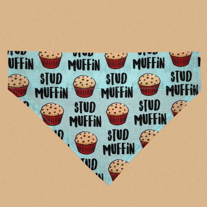 Stud Muffin - Funny Valentines Over The Collar Dog Bandana for wholesale by Woofingtons & Company