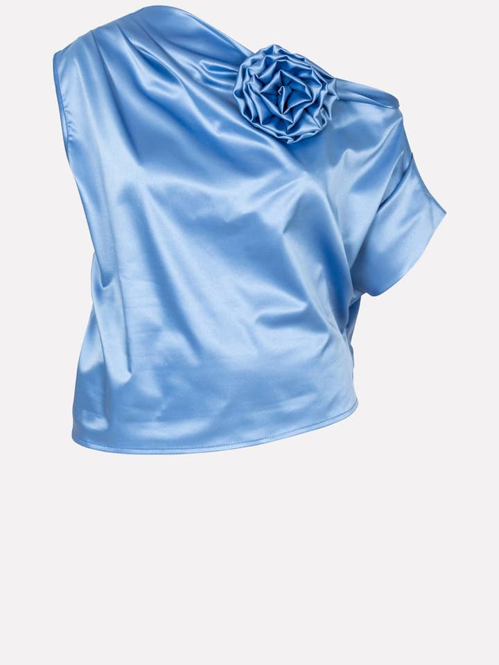 Bluse mit Daunenschultern 97% Pl 3% Ea für den Großhandel von No-nà by Siste's