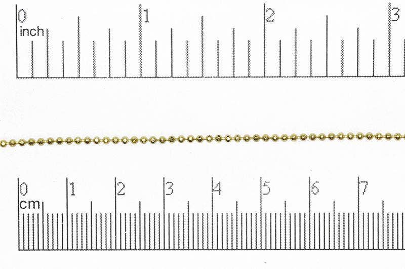 Continental Beads - Wholesale Beads - 1.5mm Diamond Cut Ball Chain Sold by The Foot - CH 8539