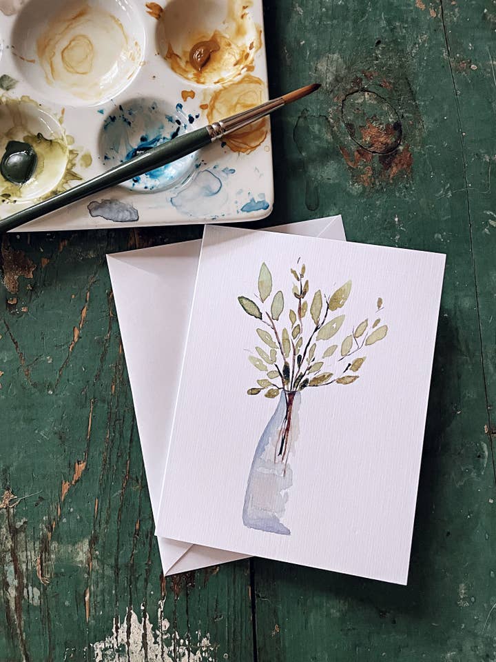 Willow Greeting Card for wholesale by Mini Messages Studio