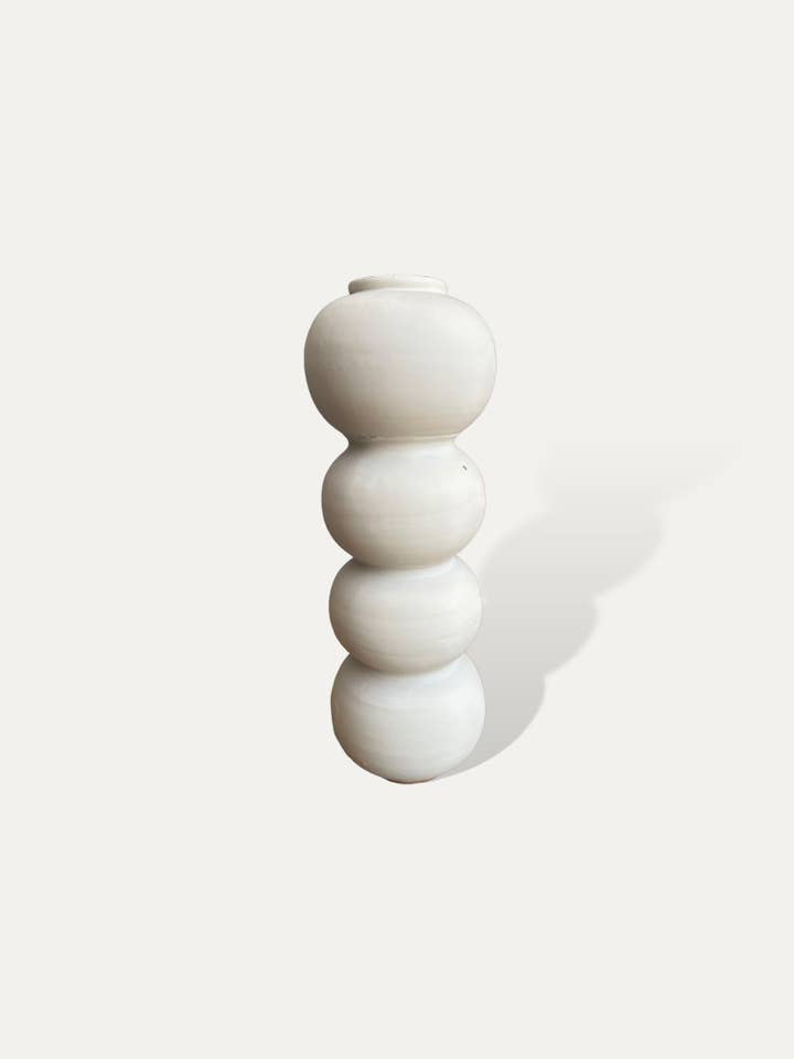 Vaso in ceramica bianca - Malaya per la vendita all'ingrosso da parte di Cokoha
