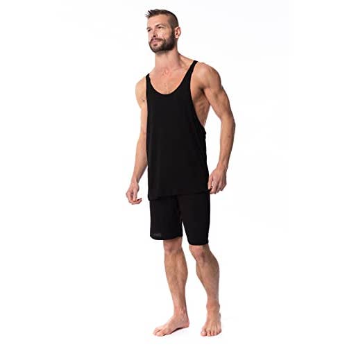 I-Wear Brands - Wholesale Tank Top - Men's - 5 Pack Men's Ultra Soft Y-Back Stringer Workout Tank Top